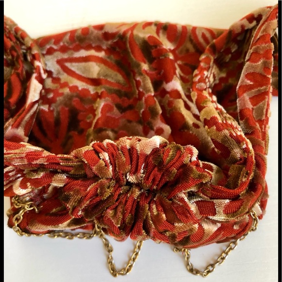 cosmetic bag Burn out velvet chain detail 6x8” or Tarotcards jewelry, etc. - Picture 12 of 16